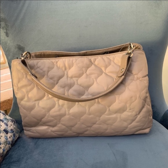 Lisa Conte grey genuine leather shoulder/crossbody bag - Picture 2 of 8